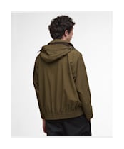 Men's Barbour Re-Engineered Hooded Showerproof Flight Bedale Jacket - Beech