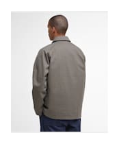 Men's Barbour Check Short Lorden Showerproof Jacket - Stone / Navy Check