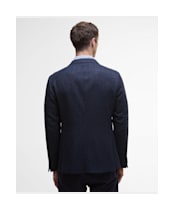 Men's Barbour Sutherland Herringbone Blazer - Navy
