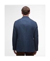 Men's Barbour Firth Moons Herringbone Blazer - Navy