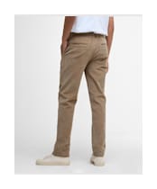 Men's Barbour Stretch Cord Tailored Fit Trouser - Washed Stone
