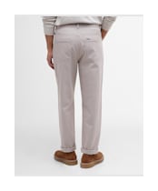 Men's Barbour Washed Stretch Twill Regular Fit Trouser - Concrete