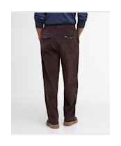 Men's Barbour Stretch Cord Relaxed Fit Trouser - Dark Oak