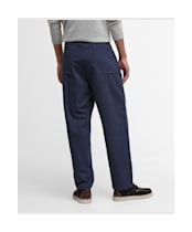 Men's Barbour Bayview Herringbone Trouser - Navy