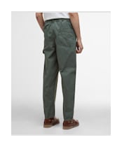 Men's Barbour Harton Relaxed Slub Trouser - Thyme