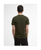 Men's Barbour International Small Logo Tee - Sage / White