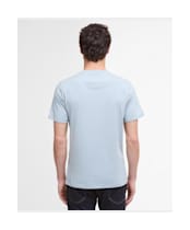Men's Barbour Logo Tee - Mineral Blue
