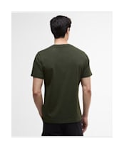 Men's Barbour International Essential Large Logo T-Shirt - Sage / White