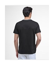 Men's Barbour International Buxton Tipped Cotton T-Shirt - Black 2