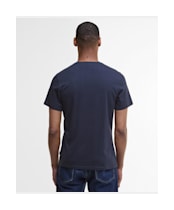 Men's Barbour Arnside Tartan Pocket T-Shirt - Navy