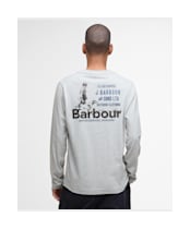Men's Barbour Pointer Long Sleeve Graphic T-Shirt - Grey Marl