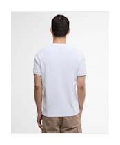 Men's Barbour International Seb Textured T-Shirt - Optic White