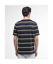 Men's Barbour International Bruce Striped T-Shirt - Black