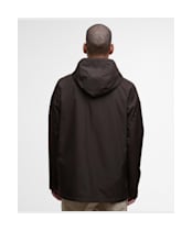 Men's Barbour Hooded Domus Waterproof Jacket - Black Oak