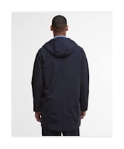 Men's Barbour Hooded Lorden Waterproof Mac - Navy