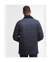 Men's Barbour Bedale Check Wool Jacket - Blue