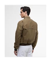 Men's Barbour International Steve McQueen Merchant Waxed Jacket - Sand