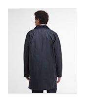 Men's Barbour Lorden Waxed Mac - Navy