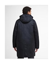 Men's Barbour Beaudale Wax Trench Coat - Navy