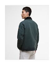 Men's Barbour International Drifter Washed Waxed Jacket - Sage