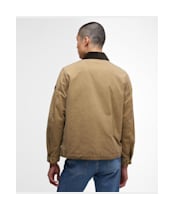 Men's Barbour International Drifter Washed Waxed Jacket - Sand