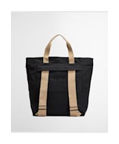 Barbour Transport 3 Way Backpack / Tote Bag - Black / Modern Tartan
