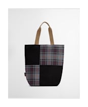 Barbour Transport Patchwork Tote Bag - Black / Modern Tartan