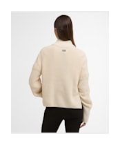 Women's Barbour International Kennedy Knitted Jumper - Bone White