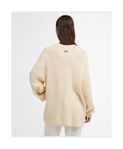 Women's Barbour International Tara Knitted Jumper - Bone White