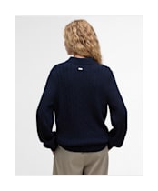 Women's Barbour Evie Knitted Jumper - Navy