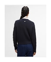 Women's Barbour Elina Knitted Cardigan - Dark Navy