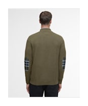 Men’s Barbour Avoch Half Zip Sweater - Olive Marl