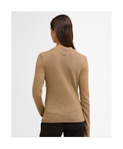Women's Barbour International Monique Knitted Jumper - Antique Bronze