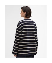 Women's Barbour Maeve Top - Dark Navy / Ecru Stripe