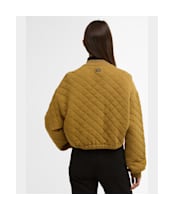 Women's Barbour International Katya Sweat Bomber - Antique Bronze