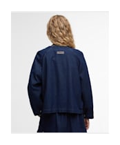 Women's Barbour Saima Denim Overshirt - Rinse Wash Denim