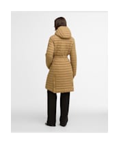 Women's Barbour International Longline Jada Puffer Jacket - Antique Bronze