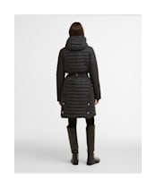 Women's Barbour International Longline Jada Puffer Jacket - Black