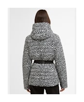 Women's Barbour International Printed Jada Puffer Jacket - Snow Leopard Print