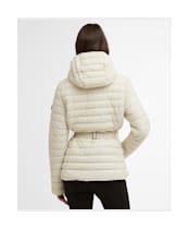 Women's Barbour International Jada Puffer Jacket - Bone White