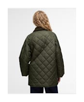 Women's Barbour Aldburgh Quilted Jacket - Olive / Ancient Tartan