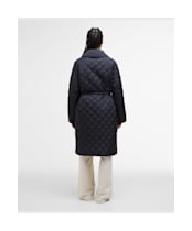 Women's Barbour Aishling Quilted Jacket - Dark Navy / Ancient Tartan