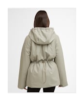 Women's Barbour International Jourdaine Showerproof Jacket - Glacier Grey / Antique Bronze