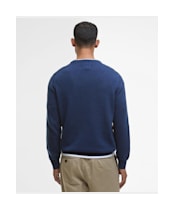 Men's Barbour Pima Cotton Crew Neck Sweater - Inky Marl