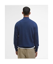 Men’s Barbour Cotton Half Zip Sweater - Inky Marl