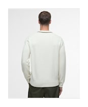 Men's Barbour Fenhill Knitted Polo - Whisper White