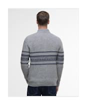 Men's Barbour Kepwick Half Zip Jumper - Grey Marl