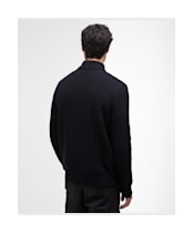 Men's Barbour International Enfield Funnel Neck Jumper - Black