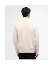 Men's Barbour International Enfield Funnel Neck Jumper - Whisper White
