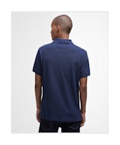 Men's Barbour Tartan Pique Polo Shirt - Inky Marl